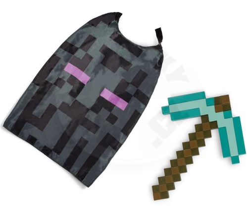 Minecraft kostým - Diamantový krumpáč a plášť (1)