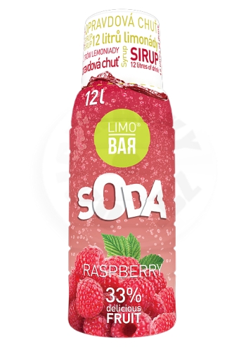 LIMO BAR - Sirup s příchutí Malina 0,5 l