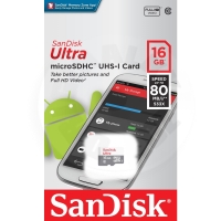 SanDisk MicroSDHC Ultra 16GB Ultra, Class 10