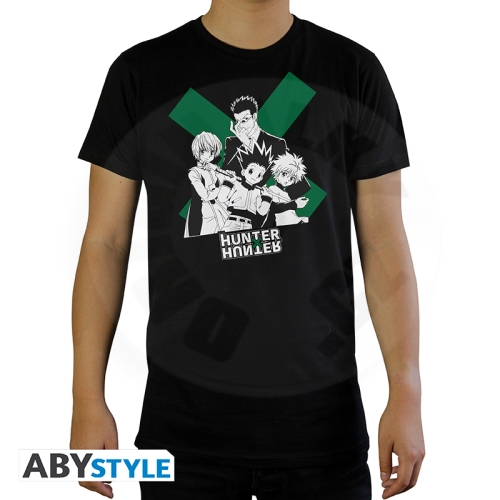 HUNTER X HUNTER - Tshirt  "Group" man SS black - basic XS_(1)
