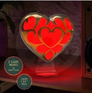 Lampička - The Legend of Zelda Heart 25 cm
